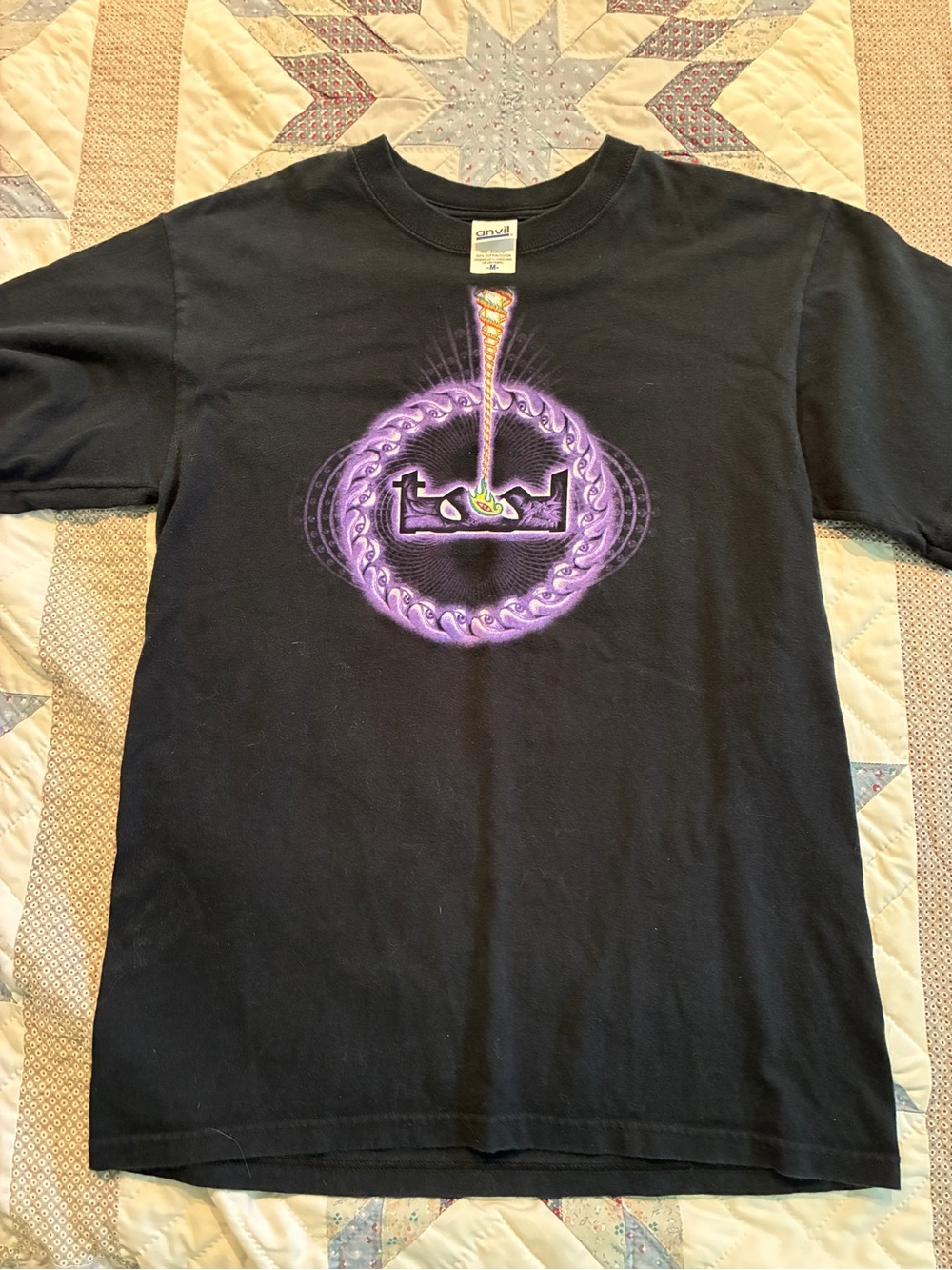 Black vintage TOOL (Anvil) T-Shirt with Lateralus Dissection Graphic y2k Medium